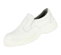 Nitras Zapatillas de seguridad S2 Clean Step, Blanco, 45 EU