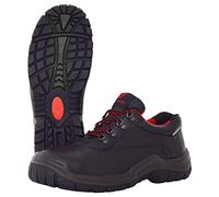 Nitras Zapatillas de Trabajo 7210 Power Step I - Zapatillas de Seguridad para Hombres y Mujeres - Zapatos Resistentes al Agua con Punta de Acero - Negro, Tamaño 48