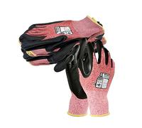 NITREX 255RP - Guantes de manejo general, 5 pares de guantes de manejo general, revestimiento de palma de poliuretano a base de agua, sostenibles, guantes para pantalla táctil, talla 11, extra grandes