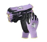 NITREX 285RP 5 pares de guantes de seguridad para el trabajo con tecnología NitreGrip®, palma de nitrilo arenoso, guantes para pantalla táctil, talla 10, extra grandes