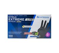 Nitrile Gloves Extreme Grip Size Small Color Black