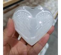 Nitrite Gypsum Quartz Stone Carved Crystal Heart Shaped Home Decoration Gift Home Decor