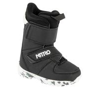 Nitro - Botas de snowboard niños - Rover Black White Charcoal - Talla Infantil 19.5 - Negro Negro 19.5