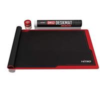 Nitro Concepts DM12 Deskmat Desk Pad - Almohadilla de Mouse - 1200x600mm - Negro/Rojo