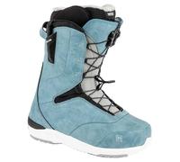 Nitro Crown TLS-Barco de Snowboard Ligero con Sistema de Cordones rápidos Allround Freestyle Freeride Softboot, Mujeres, Azul, MP 25.5 // EU 39 1/3 // US WMN 8