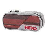 Nitro Federmäppchen Pencil Case, Plumier, Multicolor (Red Stripes), 20 x 8 x 6 cm, 0.96 litros