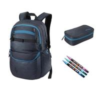 NITRO Future Hero Juego de mochilas escolares 3 piezas gris