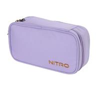 NITRO Pencil Case XL - Mochila Escolar con Organizador, Mochila Escolar, Mochila de día con Compartimento para portátil de 17 Pulgadas, Lavanda, 21 x 10 x 6,5 cm, Estuche para