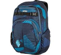 Nitro Snowboards Chase, Mochila tipo casual 35 litros, 51 cm, Fragments Blue