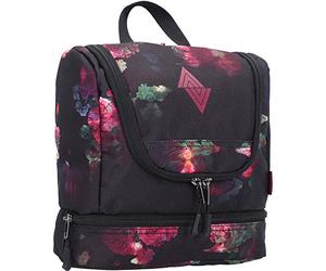 Nitro Snowboards Travel Kit Cosmetic Bag, Unisex Adulto, Black Rose, 25x24x11cm