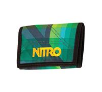 Nitro Snowboards Wallet para Hombre, unisex, Poliéster, Monedero 14 cm, Geo Green