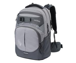 Nitro Superhero Mochila Escolar, Mochila Escolar, Cinturón de Cintura Extraíble, Placa Base Resistente, Bolsa Térmi, Graphite, 30 L, Casual
