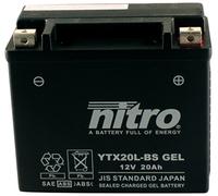 Nitro ytx20l de BS Gel - N- ytx20l de BS Gel AGM cerrado, color negro, talla NA