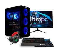 Nitropc Pack Gold v2 AMD Ryzen 5 8400F/32GB/1TB M2/RTX4060/Monitor 24"/Windows 11/WiFi USB
