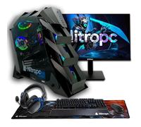 NitroPC - Pack Nitro | PC Gaming Completo (Intel Core i9 14900K 24/32 6.0GHz, RTX 5070 12GB 3X, RAM 32GB RGB, M2 2TB, W11 | WiFi, Monitor Curvo 27", Teclado, ratón, Cascos) PC sobremesa