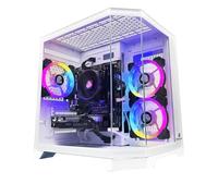 NitroPC - PC Gaming Avanzado Silver Plus V2 (AMD Ryzen 5 5500 3.6 GHz, NVIDIA RTX 3050 8GB, RAM 16GB, M.2 1TB, Windows 11 Pro, iluminación RGB, WiFi) Ordenador de sobremesa, PC Gamer (Blanco)