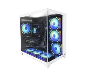 NitroPC - PC Gaming Extremo (Intel Core i7 12700K 12/20 5.0GHz, RTX 5060 Ti 16GB, RAM 32GB, M.2 2TB, Windows 11 Pro, iluminación RGB, WiFi) Ordenador de sobremesa, PC Gamer (Blanco)