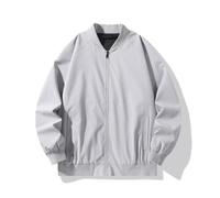 NITRY Men'S Transition Jacket Regular Fit Personality Trend Solid Color Long-Sleeve Jackets Classic Casual Fashion Outdoorjacket D-Light Grey M