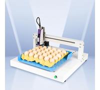 NITTAI Sello automático de fecha de huevo, puede imprimir inglés/dígitos/logo/código QR/código de barras, ideal para marca de huevos, granja, supermercados, industria ganadera, código de huevo