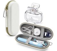 Nituaeu Estuche de viaje impermeable para cepillo de dientes eléctrico | Para Oral-B iO y Philips Sonicare 3100, con compartimentos para cargador, cabezales de repuesto y pasta de dientes