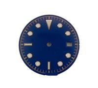 NITVIA 1 Pieza de 30,5 mm, Esfera Luminosa Negra y Azul, NH35 ETA 2824 2836 8215 821A DG2813 3804 ST1612(NO5,Fit Nh35)