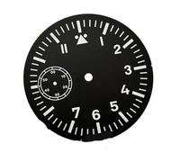 NITVIA 1 Pieza de Reloj con Esfera Negra Luminosa Verde de 38,9 mm, Esfera del Reloj 6497 ST3600