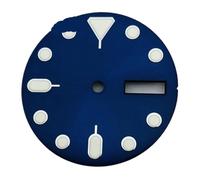 NITVIA 1 Pieza de Reloj de 28,5 mm con Esfera Luminosa C3, Movimiento NH36, Compatible con Corona de Las 3 en Punto y Corona de Las 3,8 en Punto.(Blue)