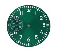 NITVIA 1 Pieza de Reloj Luminoso Verde de 37 mm con Movimiento ST36 6497, Accesorios for Reloj.(Green)