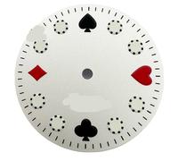 NITVIA 1 Pieza de Reloj NH35 de 29 mm con Esfera Luminosa Verde, Compatible con Movimiento automático NH35, Accesorios for Reloj.(White)