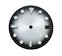 NITVIA 1 Pieza de Repuesto for Reloj con Calendario único de 28,5 mm, Movimiento NH35 NH36, Esfera Luminosa.(Top 4.Black Grey)