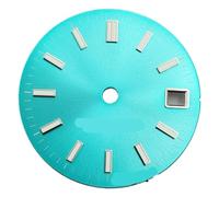 NITVIA 1 Pieza NH35 29 mm Esfera de Reloj Verde Luminosa 3.0 en Punto 3.8 en Punto for Relojes NH35 NH36 Automáticos(Dial 5)