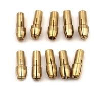 NITVIA 10 uds/Adaptador de portabrocas de 0,5mm-3,2mm for Mini portabrocas Dremel Adaptador de portabrocas Micro Pinza de latón for Herramienta rotativa eléctrica