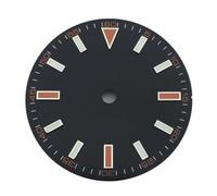 NITVIA Esfera Blanca y Negra de 29 mm con Movimiento Rhonda 515 C3 Verde Luminoso.(3)