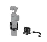 Nitze Adaptador de Expansión para dji Osmo Pocket 4/3, Jaula Pocket 4/3 Protectora de Aluminio con Correa para la Muñeca, Zapata Fría, Dedo Plegable y Montura de Liberación Rápida Action - T-D05B