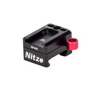 Nitze NATO Clamp con Quick Release Lever con Cold Shoe, NATO Rail Clamp 1/4" Agujero de Localización para la Jaula de la Cámara Monitor de Jaula Magic Arm - NF49E