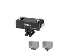 Nitze Soporte Magnético de Liberación Rápida para Insta360 X5/ X4 Air/Ace Pro 2/ Ace Pro/Ace, Montura de Liberación Rápida con Rosca de 1/4" y 2 Puntas para Trípode y Palo Selfie - N30-B1