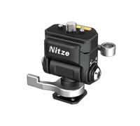 Nitze Soporte para Monitor Cámara de Liberación Rápida con Cold Shoe, NATO Soporte para Monitor con Abrazadera NATO Ajustable con 1/4" Retractable Pins, Inclinación de 180° y Giro de 360° - N54-S1