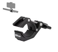 Nitze Super Clamp con Cold Shoe y Adaptador de Rosca de 3/8" a 1/4", Carga útil de Tripod Clamp de hasta 8 kg para Cámaras, Luces, Ganchos, Estantes, Trípodes, Barras Transversales - N18B