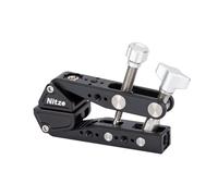 Nitze Super Clamp con Orificios de Localización de 3/8" y 1/4", Abrazadera de Cámara para Cámaras DSLR, Luces, Ganchos, Estantes, Placa de Vidrio, Barras Transversales - N18C