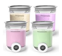 NiuBeBe Recipientes de Repuesto 4 Piezas para Ninja Swirl CREAMi - Compatibles con Las heladeras Ninja Creami de Las Series NC701 y NC700 - Sin BPA - Apto para lavavajillas