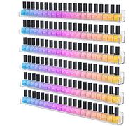 NIUBEE Estante de Pared acrílico para Esmalte de uñas (61 cm, 6 Unidades)