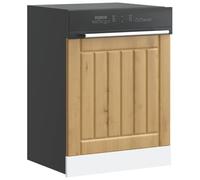 NiuBIKeLasI Lucca Artisan - Tapa para lavavajillas (madera de roble, 60 x 1,5 x 67 cm, para armario de cocina, armario auxiliar y armario inferior, fácil de limpiar, protege el lavavajillas)