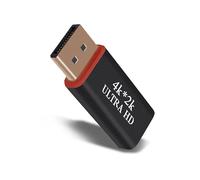 NIUCOM Adaptador convertidor HDMI a DisplayPort 4K UHD, 2K 60Hz, 1080P@120Hz conversor de señal para ordenador PC, monitor, proyector, transmisor de imagen y audio, HDMI hembra, DP macho