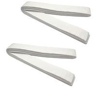 Niuhong 2 Pcs 260cm Cinturón Judo y Karate Deportivos Artes Marciales Cinturones Taekwondo Profesional Cinturón Karate Aikido Tejido Grueso Niños Adultos Cinturón Blanco Artes Marciales Kofun (Blanco)