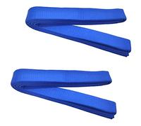 Niuhong 2 Pcs 260cm Cinturón Judo y Karate Deportivos Artes Marciales Cinturones Taekwondo Profesional Cinturón Karate Aikido Tejido Grueso Niños Adultos Cinturón Azul Artes Marciales Kofun (Azul)