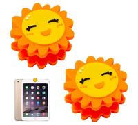 Niuhong 2 Pcs Cubierta Divertida Cámara Web Portadas Webcam Dibujos Animados Creatividad Lindo Protector Cubierta Delgada Pequeño Sin Residuos para Laptop PC iPad Computer MacBook iMac (Girasol)