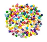 Niuhong 200 Pcs Estrellas Tiras Papel Origami Estrella Suerte Papel Hojas Origami Estrella Arte Colorido Papel Estrella 3D Papel Doblado Mano Regalo Decoración Artesanal Bricolaje