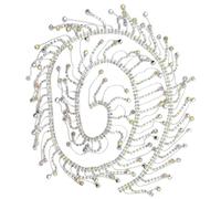 Niuhong 90 Cm Cadena Cinta Diamantes Imitación Cristal Borlas Cadena Flecos Adorno Borla Brillante Costura Ropa Manualidades Bricolaje Manualidades Adornos Borde Flecos Disfraces (Color AB, 90 Cm)