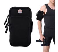 Niuhong Brazalete Deportivo Teléfono Móvil Correr Fitness Bolsillo Brazo Correr Fitness Brazalete Deportivo Movimiento Correr Aptitud Física Teléfono Móvil Movimiento Exterior Bolsa De Brazo (Negro)