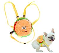 Niuhong Mochila Perros Senderismo Caminata Pequeña Bolso Silla Montar Lindo Perro Correas Ajustables Almacenamiento Bocadillos Sillín Mascotas Viajes Aire Libre Entrenamiento Campamento (Hamburgo)